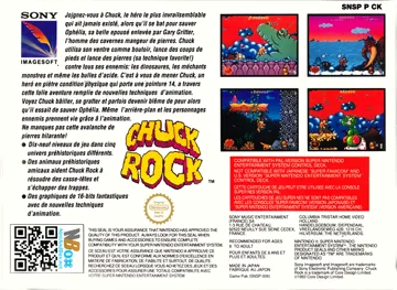 Chuck Rock (Europe) box cover back